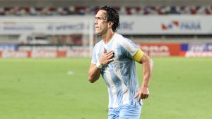 Atacante Nicolas, titular do Lobo - Crédito: Jorge Luís Totti
