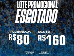 Papão divulga que ingressos do lote promocional esgotaram - Crédito: Reprodução/Redes sociais do clube