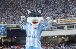Patrocínio estampado na camisa bicolor - Crédito: Márcio Melo