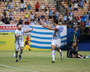 Rossi e Nicolas comemoram - Crédito: Jorge Luís Totti