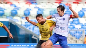 Nicolas marcou o primeiro gol do Paysandu contra o Castanhal | Jorge Luís Totti/Paysandu