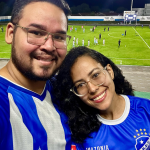Ramon Villacorta e a esposa Sara Medrado