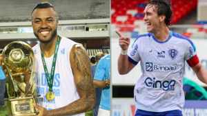 Cassiano em 2018 pelo papão e Nicolas em 2025
