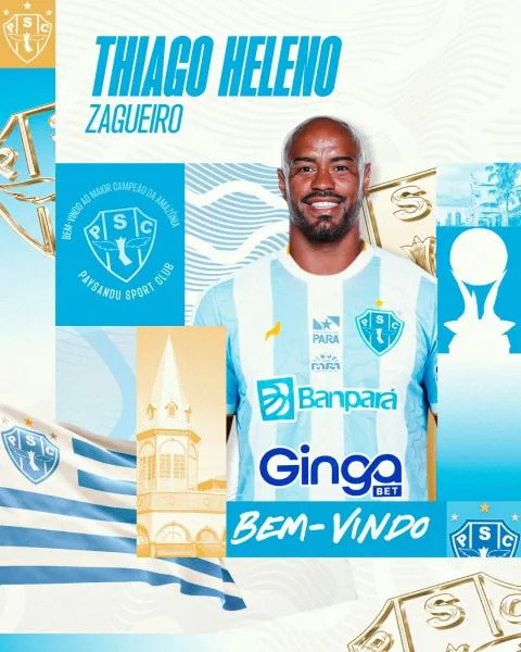 Além de Thiago Heleno, Paysandu anuncia mais uma contratação