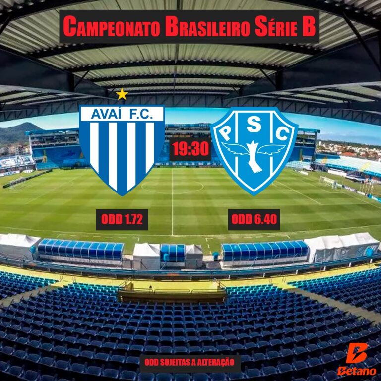 Prognóstico - Avaí x Paysandu - Série B 2025 - Papão