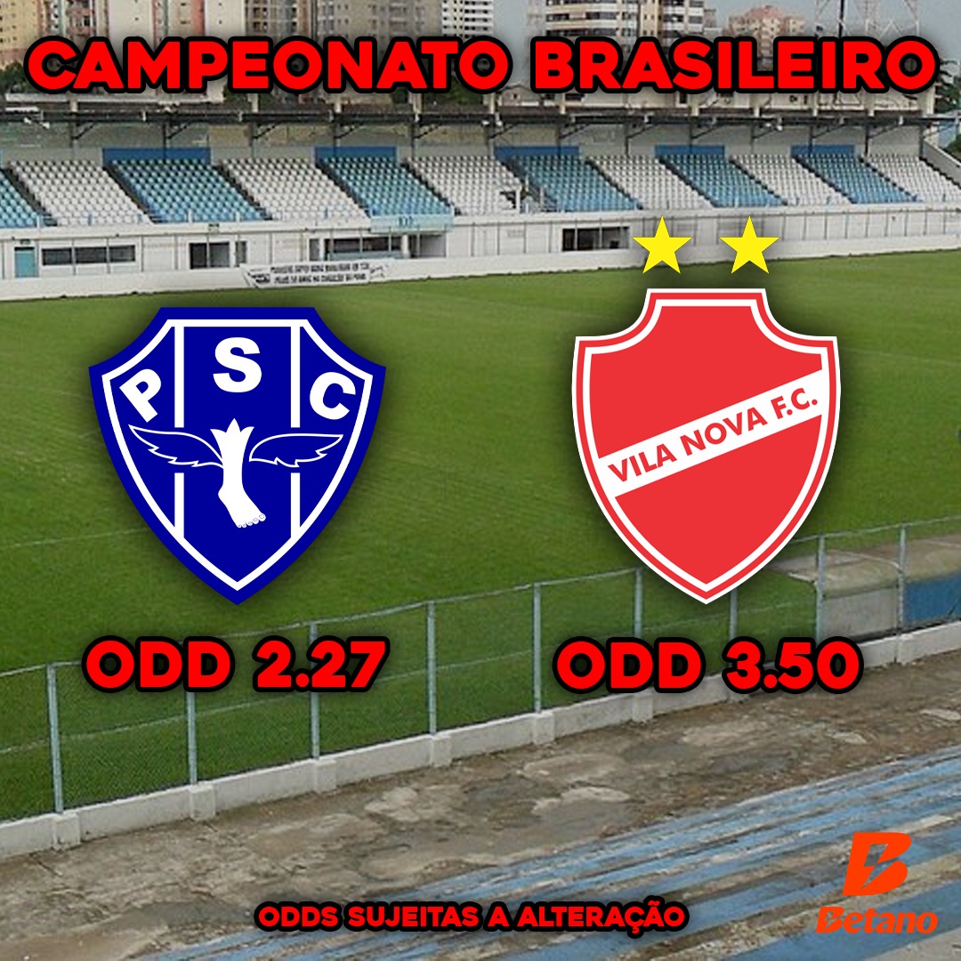 Prognóstico – Paysandu x Vila Nova – Série B 2025